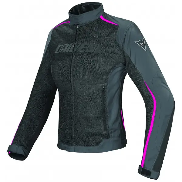 Giacca moto donna Dainese Hydra Flux D-Dry Nero ebony fuxia