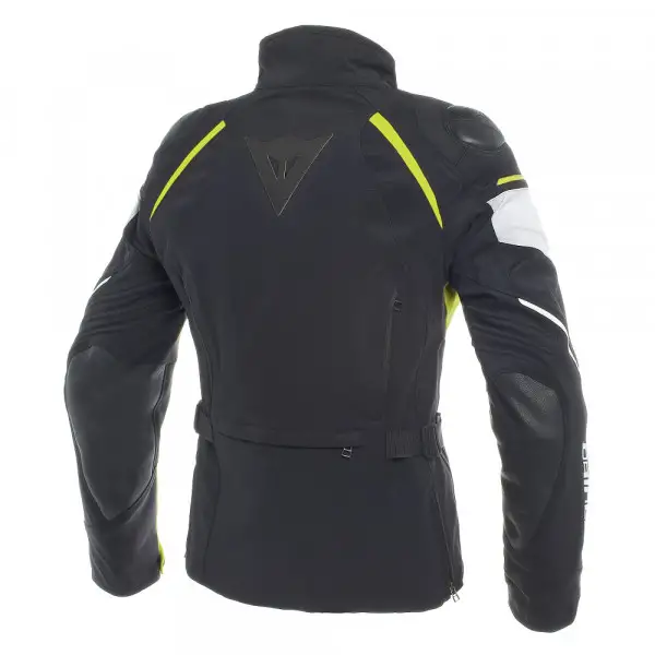 Giacca moto donna Dainese RAIN MASTER D-DRY Nero Glacier Grigio Giallo Fluo