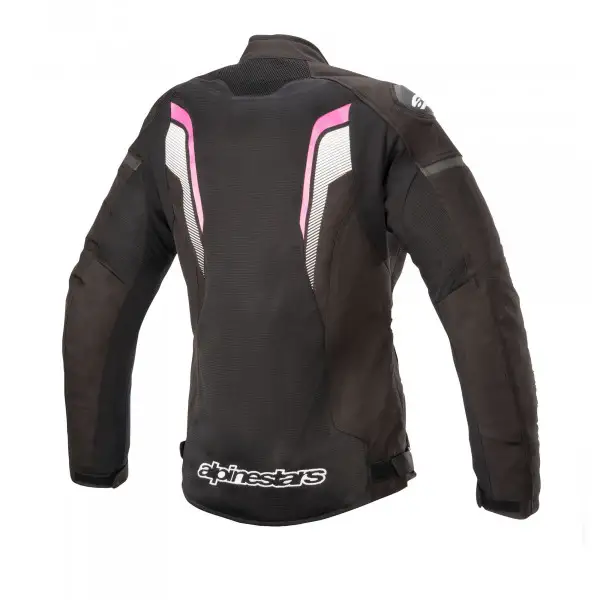 Giacca moto donna estiva Alpinestars STELLA T-GP PLUS R V3 AIR Nero Bianco Fucsia