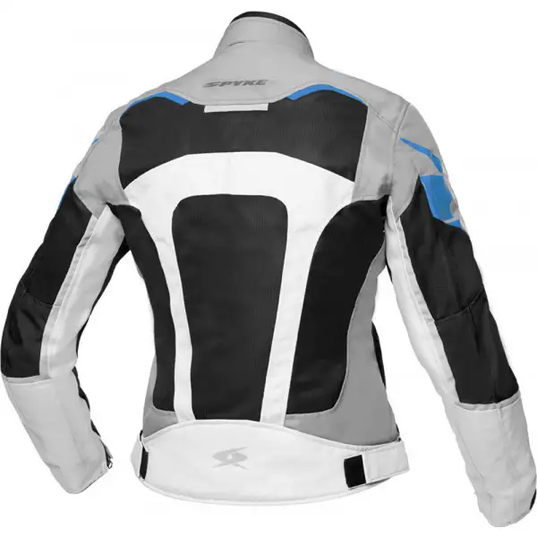 Giacca moto donna estiva Spyke AIRMASTER LADY DAKAR Grigio Blu