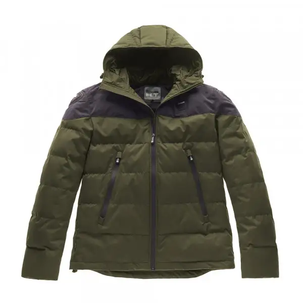 Giacca moto donna invernale Blauer EASY WINTER WOMAN 2.0  Spalla Blu Verde