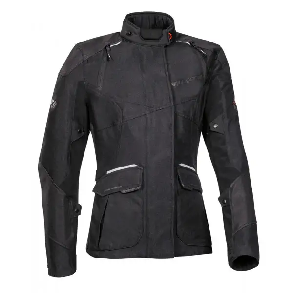 Giacca moto donna Ixon BALDER LADY 3 strati Nero