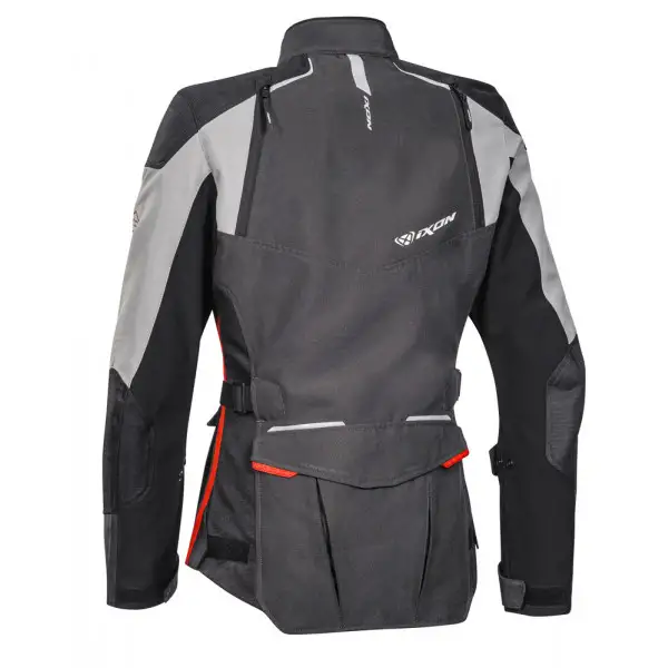 Giacca moto donna Ixon BALDER LADY 3 strati Nero Grigio Rosso