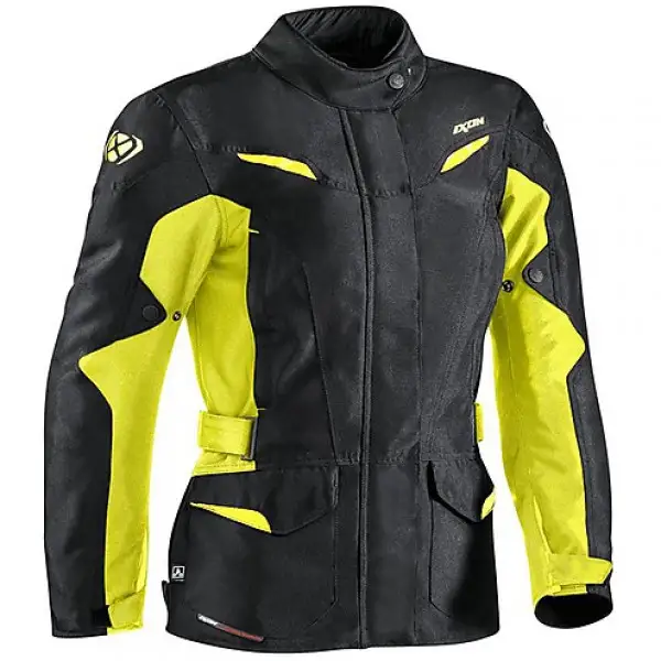 Giacca moto donna Ixon SUMMIT 2 LADY nero giallo