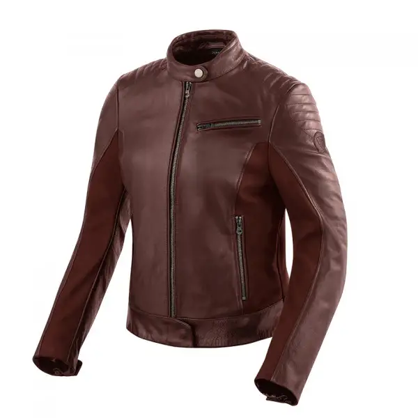 Giacca moto donna pelle Rev'it Clare Ladies Rosso