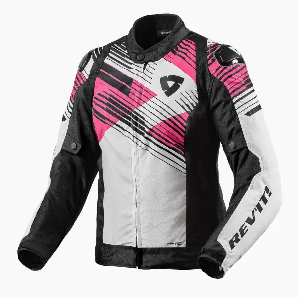 Giacca moto donna Rev'it Apex H2O Nero Rosa