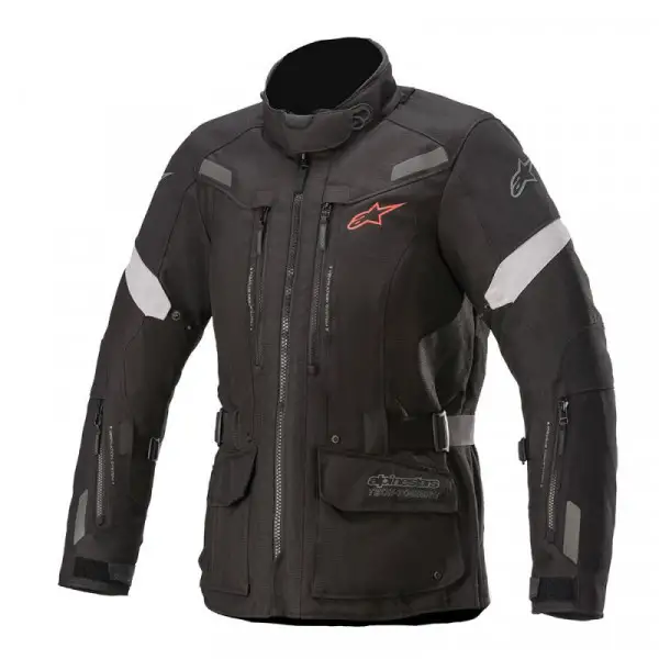 Giacca moto donna touring  Alpinestars STELLA VALPARAISO V3 DRYSTAR 3 strati Nero