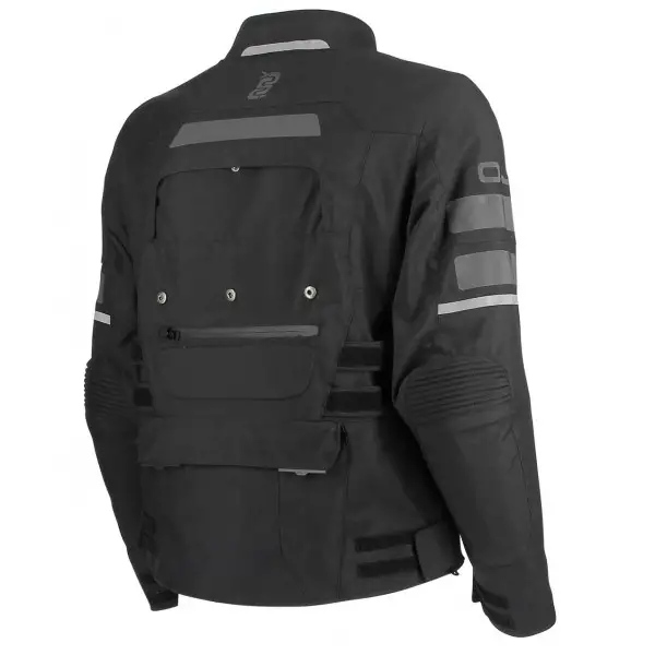 Giacca moto donna touring OJ REVOLUTION LADY stagioni Nero