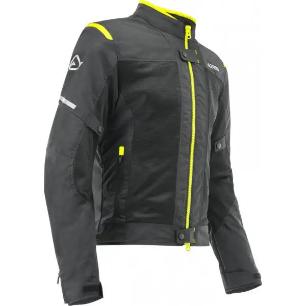 Giacca moto estiva Acerbis RAMSEY VENTED CE Nero Giallo