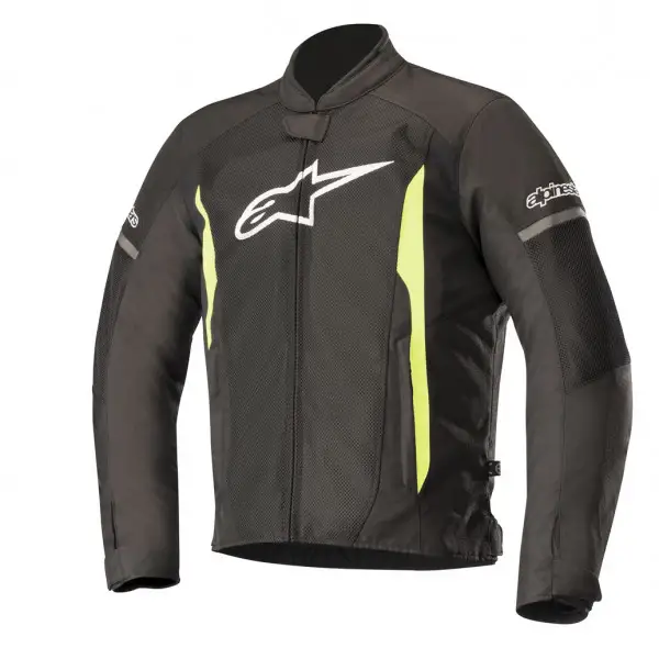 Giacca moto estiva Alpinestars T-FASTER AIR nero giallo fluo