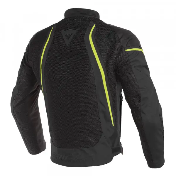 Giacca moto estiva Dainese AIR CRONO 2 Nero Nero Giallo fluo