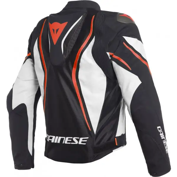 Giacca moto estiva Dainese ESTREMA AIR Nero Bianco Rosso Fluo