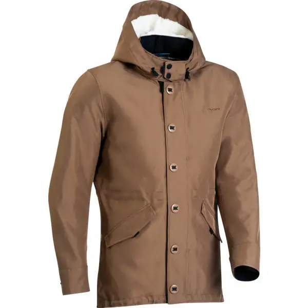 Giacca moto Ixon BELLECOUR WP CE Marrone Camel