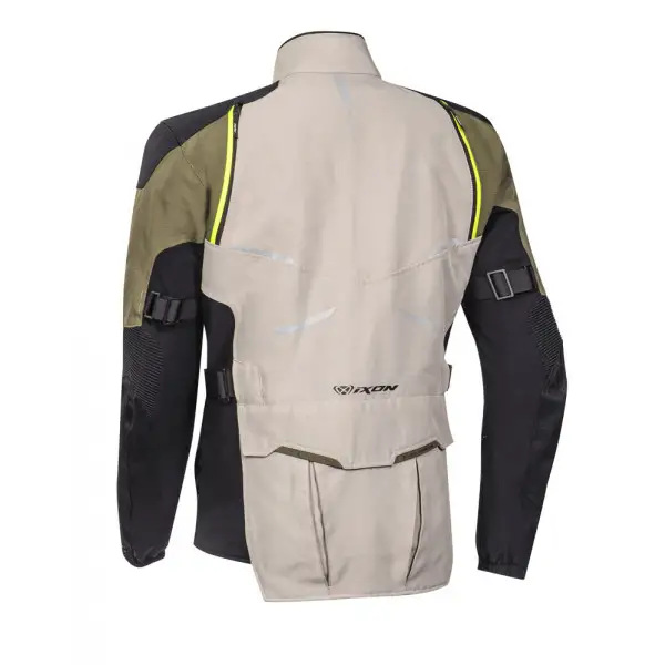 Giacca moto Ixon EDDAS 3 strati Grigio Kaki Nero