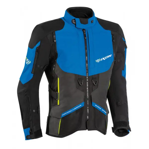 Giacca moto Ixon RAGNAR 3 strati Nero Antracite Blu