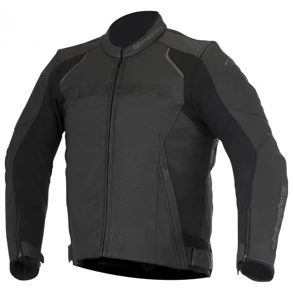 Giacca moto pelle Alpinestars Devon Airflow nera