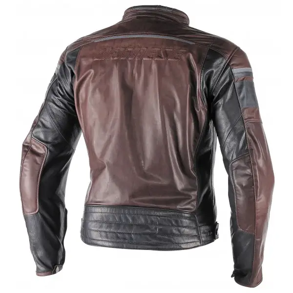 Giacca moto pelle Dainese Blackjack marrone nero nero