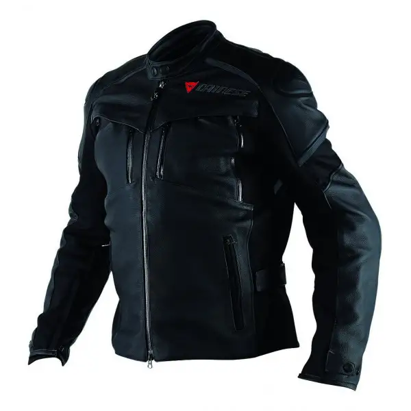 Giacca moto pelle Dainese Cruiser D-dry nera nera