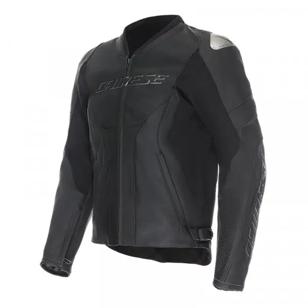 Giacca Moto Pelle Estiva Dainese Racing 5 Nero