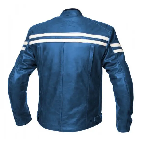 Giacca moto pelle estiva Spyke MILANO 2.0 Blu