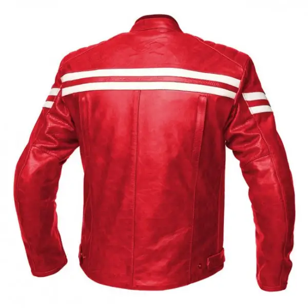 Giacca moto pelle estiva Spyke MILANO 2.0 Rosso