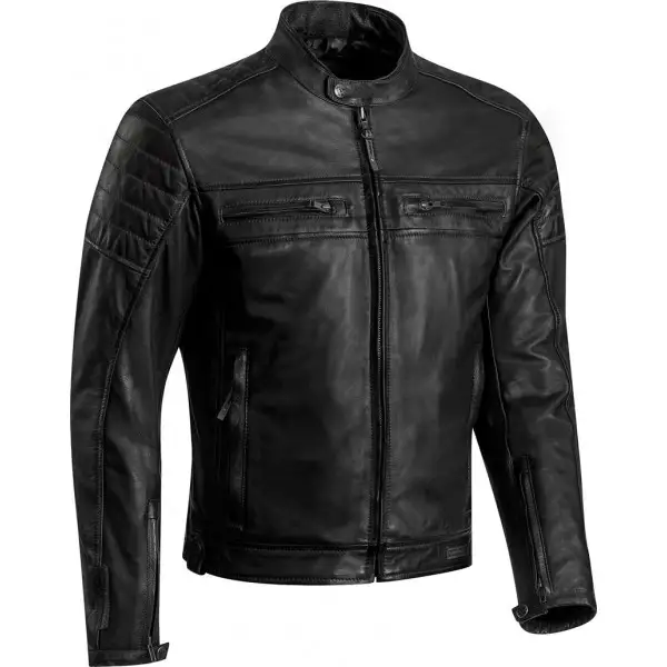 Giacca moto pelle Ixon TORQUE Nero