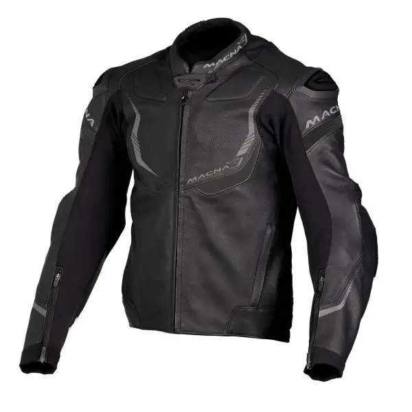 Giacca moto pelle Macna Exone nero