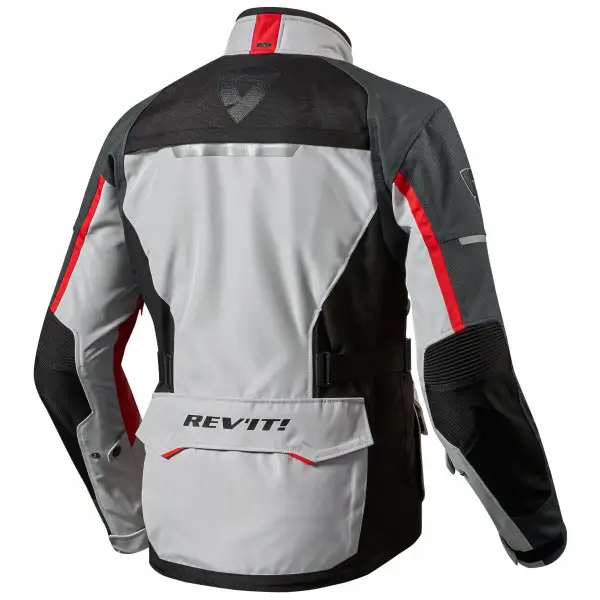 Giacca moto Rev'it Outback 2 argento rosso