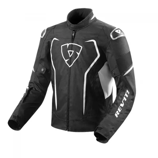 Giacca moto Rev'it Vertex H2O Nero Bianco