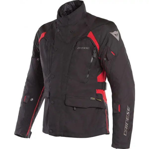 Giacca moto touring Dainese X-TOURER D-DRY 3 strati Nero Nero Rosso