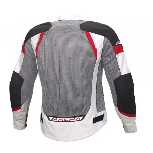 Giacca moto touring estiva Macna Event nero grigio rosso