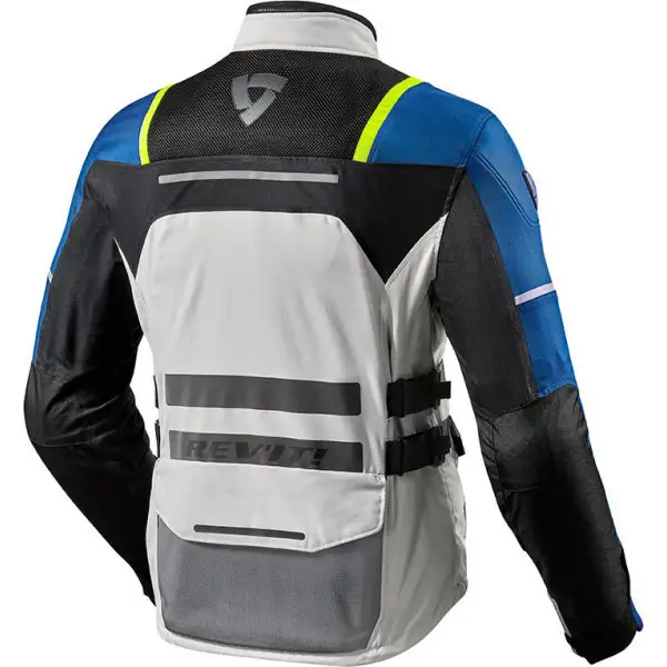 Giacca moto touring Rev'it Offtrack 3 strati Argento Blu