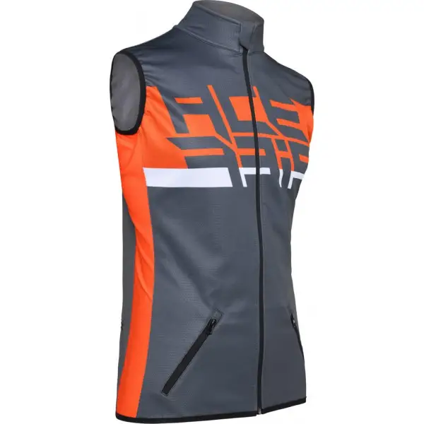 Gilet antivento Acerbis X-WIND in SOFTSHELL Grigio Arancio