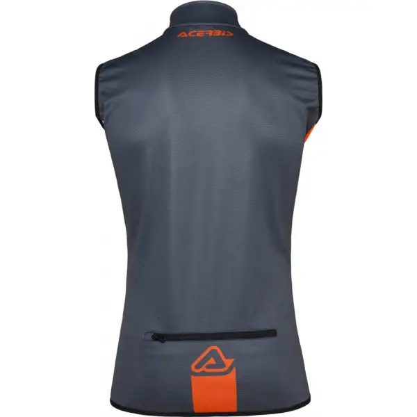 Gilet antivento Acerbis X-WIND in SOFTSHELL Grigio Arancio