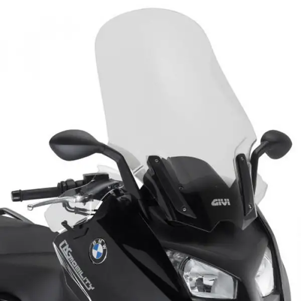 GIVI D5105ST Parabrezza trasparente con paramani 73 x 73 cm