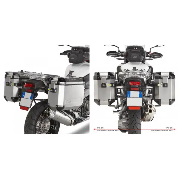 GIVI PLR1110CAM Portavaligie laterale rimoz rapida MONOKEY CAM-S