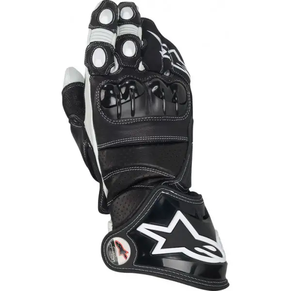 Guanti moto pelle Alpinestars GP Tech nere-bianchi