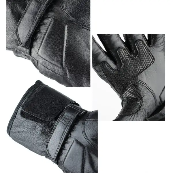 Guanti moto pelle Befast Turner Nero