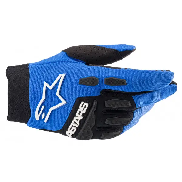 Guanti cross Alpinestars FULL BORE Blu Nero