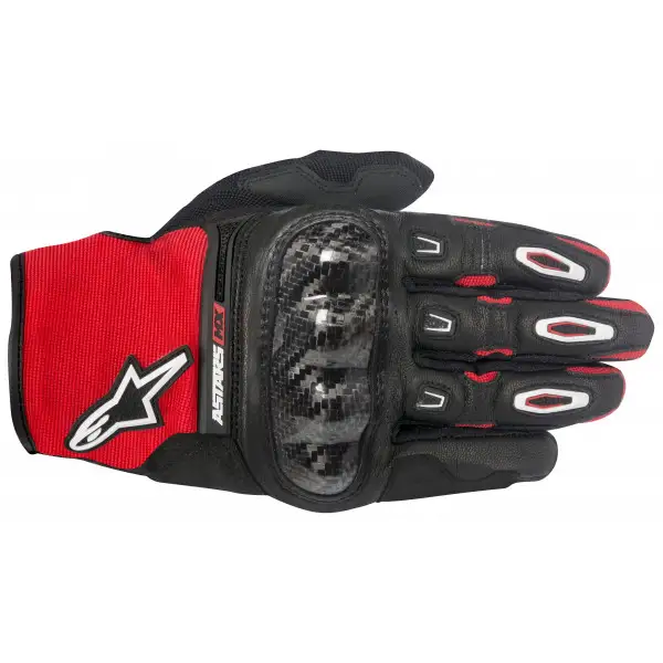 Guanti cross Alpinestars Megawatt Hard Knucle nero rosso bianco