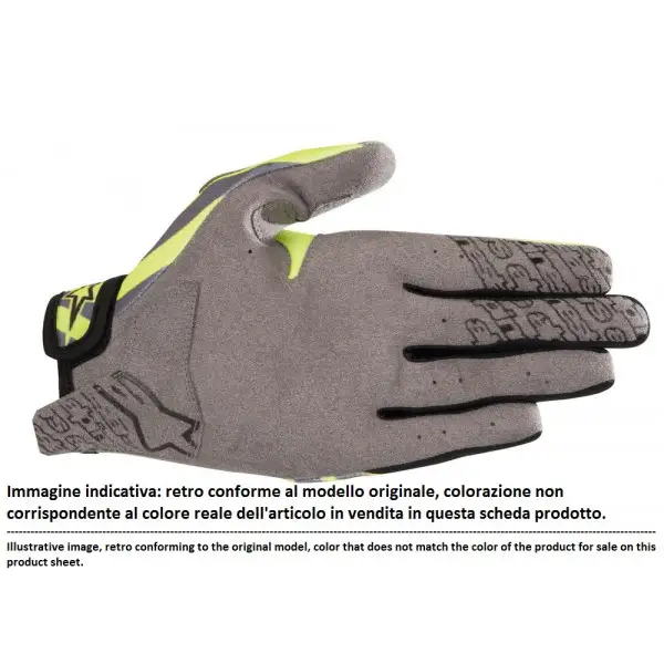 Guanti cross Alpinestars RADAR COOL Grigio Blu Arancio Fluo