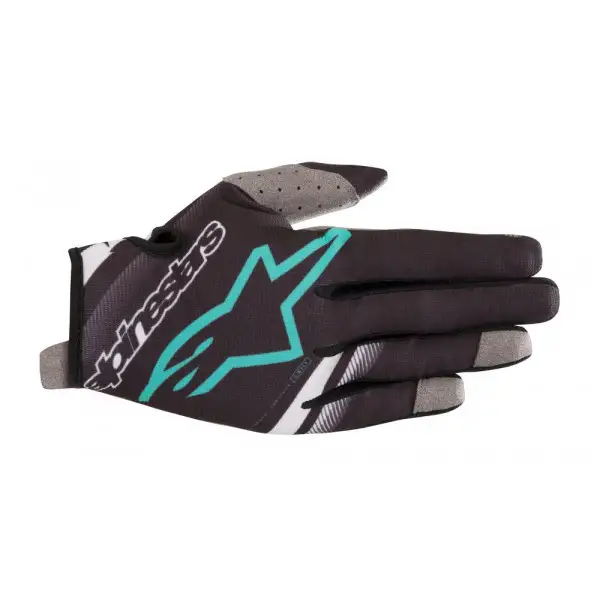 Guanti cross Alpinestars RADAR Nero Verde Acqua