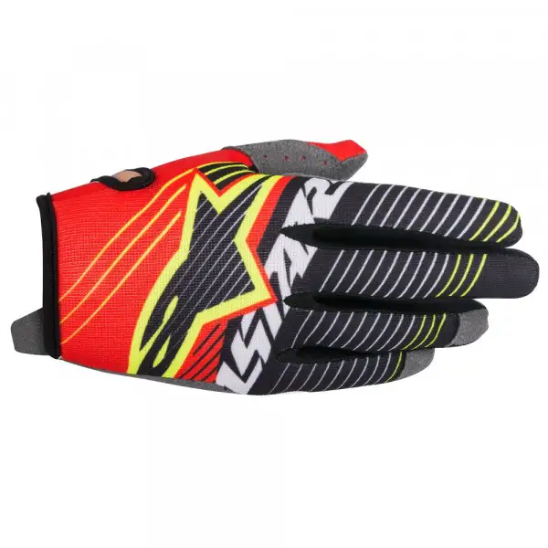 Guanti cross Alpinestars Radar Tracker rosso bianco nero