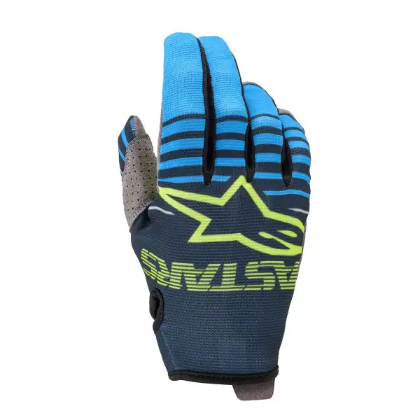 Guanti cross bambino Alpinestars YOUTH RADAR Blu navy Verde acqua