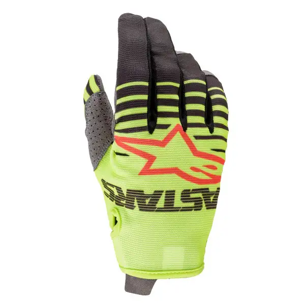 Guanti cross bambino Alpinestars YOUTH RADAR Giallo fluo Antracite