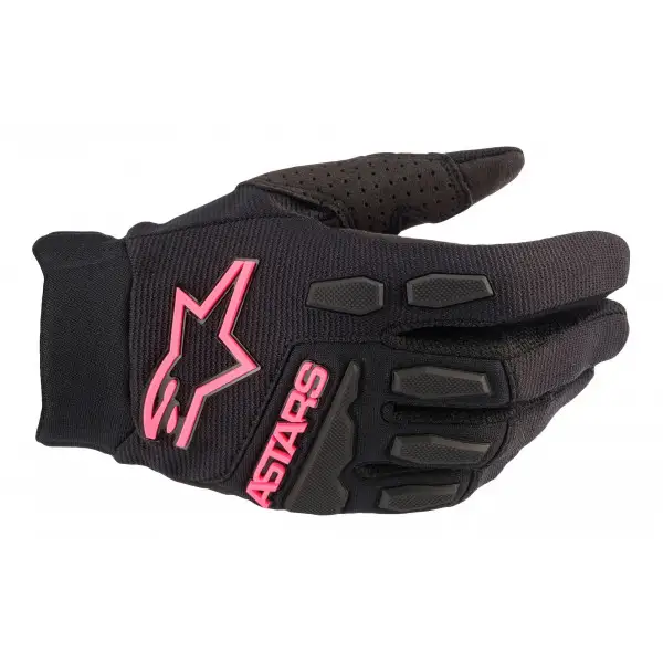 Guanti cross donna Alpinestars STELLA FULL BORE Nero Rosa Fluo