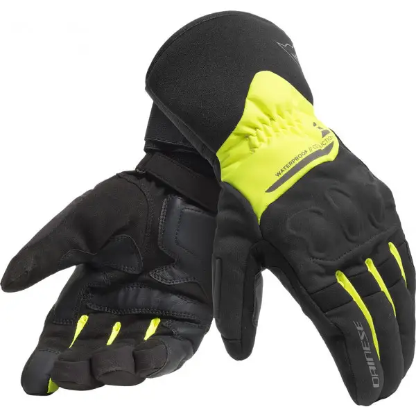 Guanti moto Dainese X-TOURER D-DRY Nero Giallo Fluo