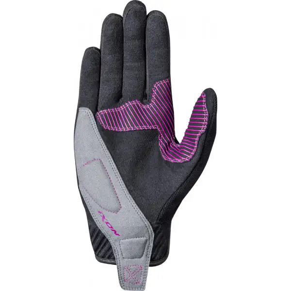 Guanti moto donna estivi Ixon RS WHEELIE LADY nero fucsia