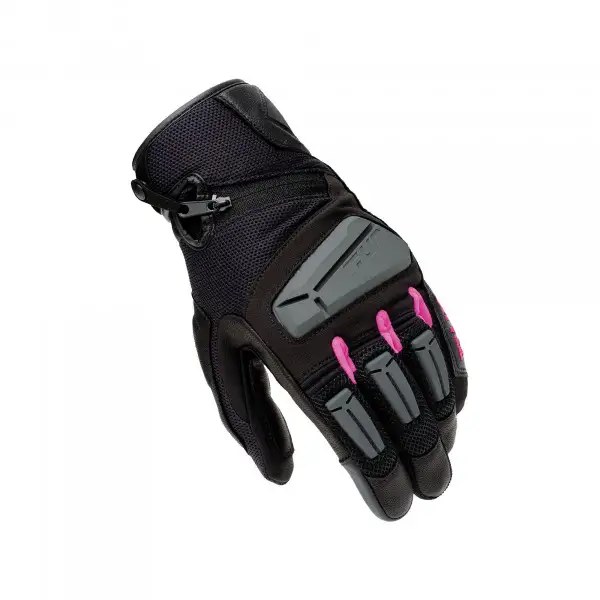 Guanti moto donna estivi T-UR G-FOUR LADY Nero Fucsia