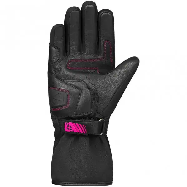 Guanti moto donna invernali Ixon PRO MIDGARD Nero Rosa